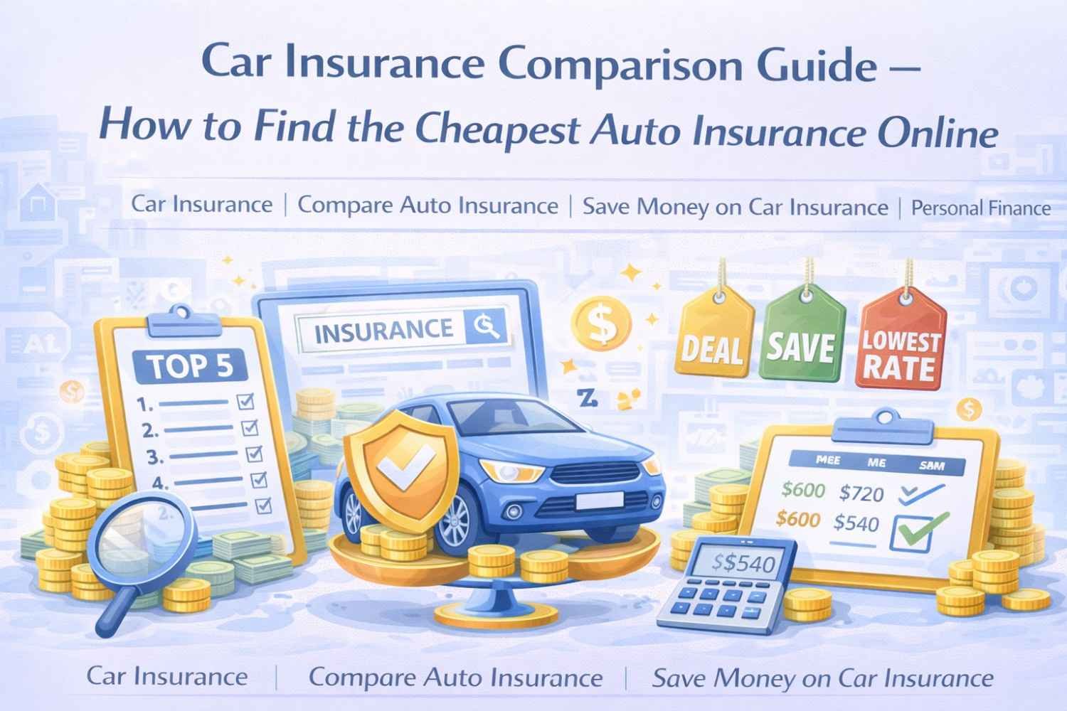 Car Insurance Comparison Guide – How to Find the Cheapest Auto Insurance Online